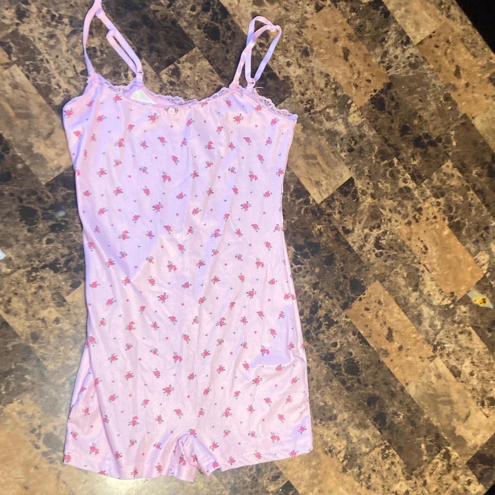 SHEIN Pink Floral Chemise